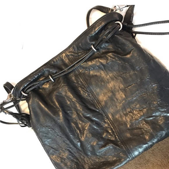 FRYE Black Fringe Leather Hobo Bag - Picture 9 of 16